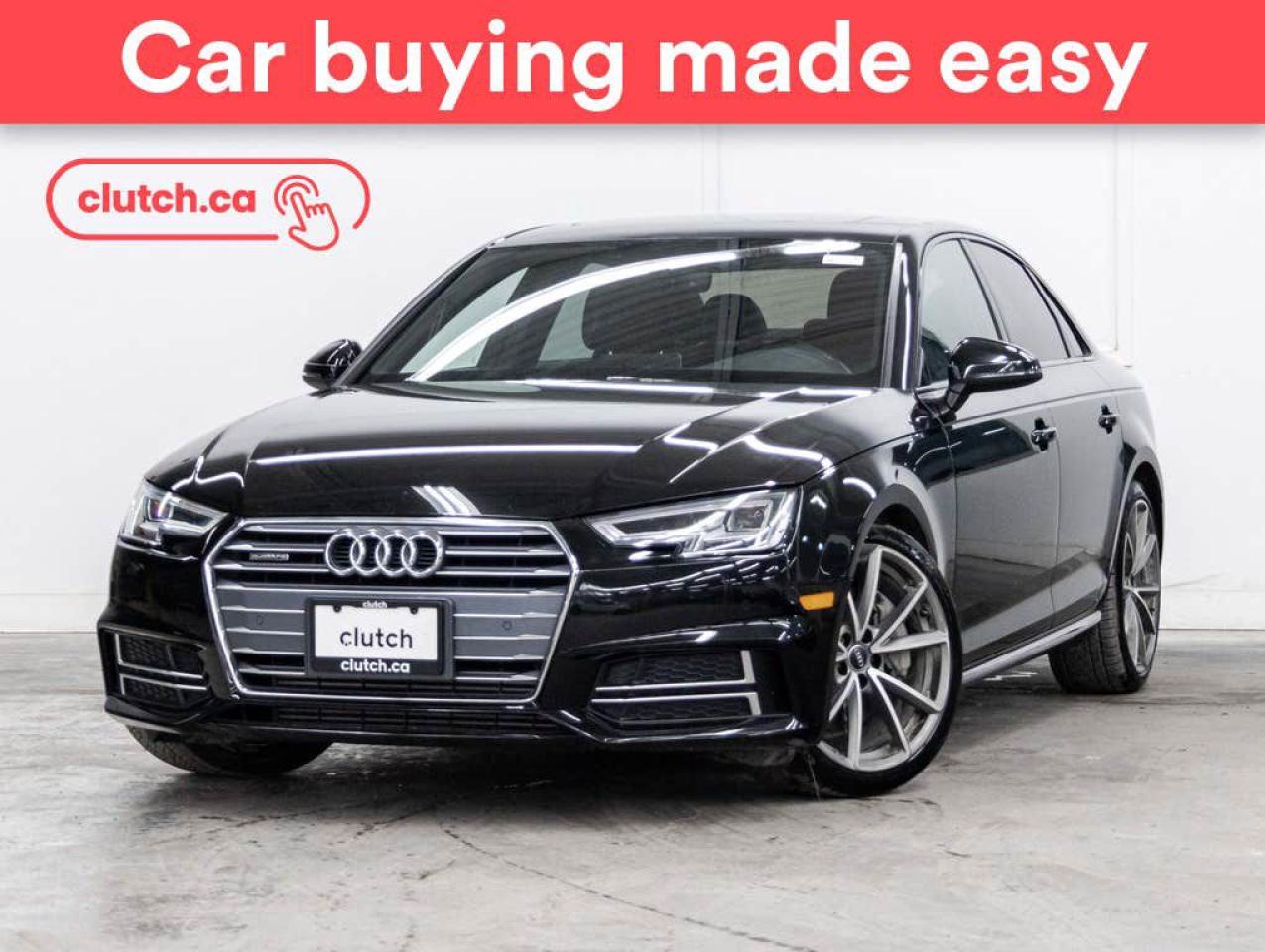 Used 2018 Audi A4 Progressiv AWD w/Apple CarPlay, Heated Front Seats, Backup Cam for sale in Toronto, ON