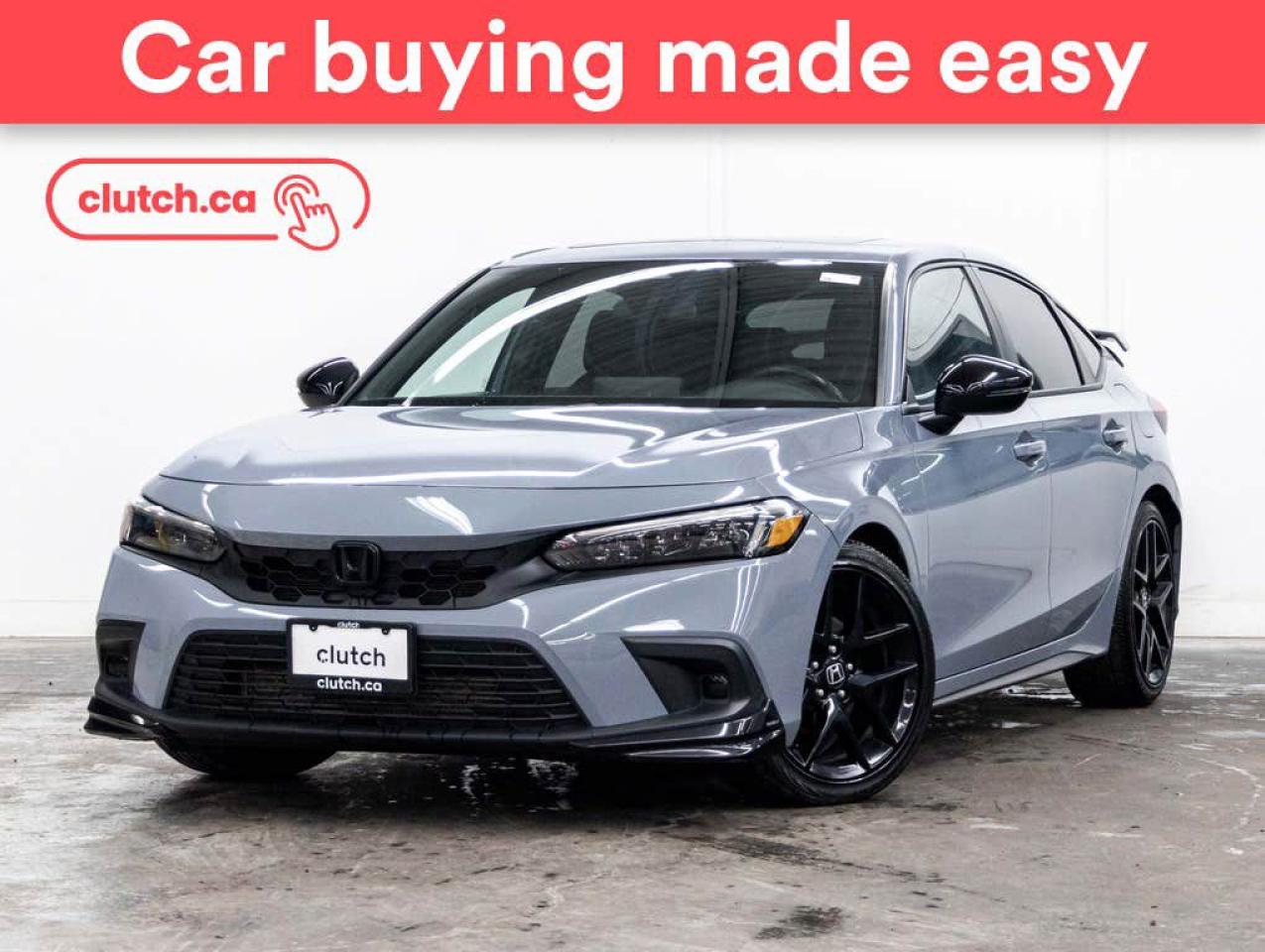 Used 2022 Honda Civic Sport w/ Apple CarPlay & Android Auto, Power Moonroof, Heated Steering Wheel for sale in Toronto, ON