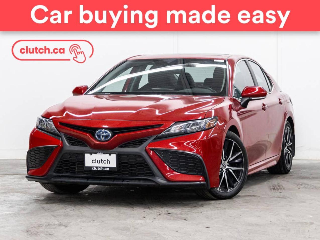 Used 2023 Toyota Camry HYBRID SE w/ Apple CarPlay & Android Auto, Power Moonroof, Wireless Charging for sale in Toronto, ON