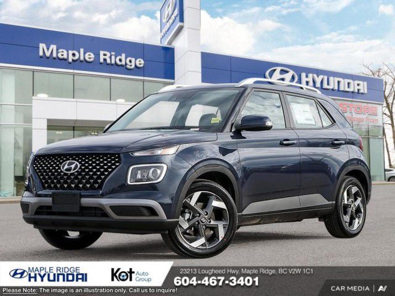 New 2025 Hyundai Venue Ultimate IVT w/Denim Interior for sale in Maple Ridge, BC