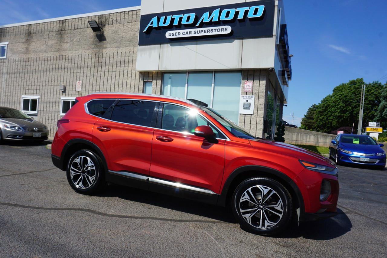Used 2019 Hyundai Santa Fe 2.0T ULTIMATE AWD CERTIFIED *1 OWNER*FREE ACCIDENT* NAVI 360 CAMERA SENSORS HEAT/COLD LEATHER PANO ROOF BLUETOOTH ALLOYS for sale in Burlington, ON