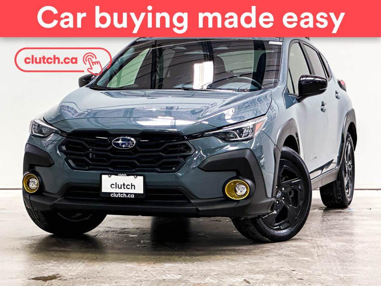 Used 2024 Subaru XV Crosstrek Onyx AWD w/ EyeSight Pkg. w/ Apple CarPlay, Heated Front Seats, Rearview Cam for sale in Toronto, ON
