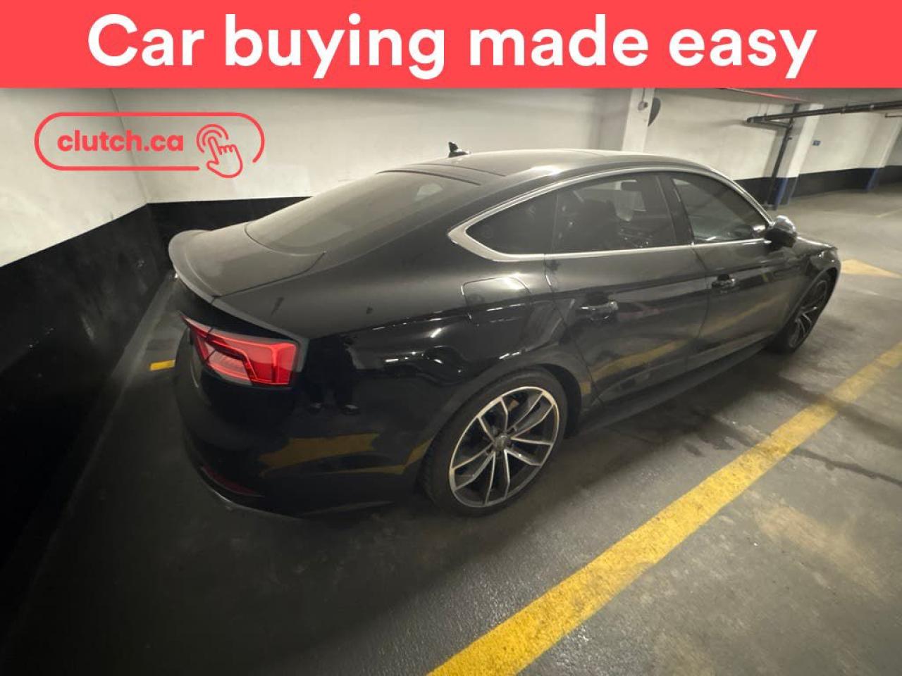 Used 2018 Audi S5 Sportback Technik AWD w/ Apple CarPlay, Heated Front Seats, Rearview Cam for sale in Toronto, ON