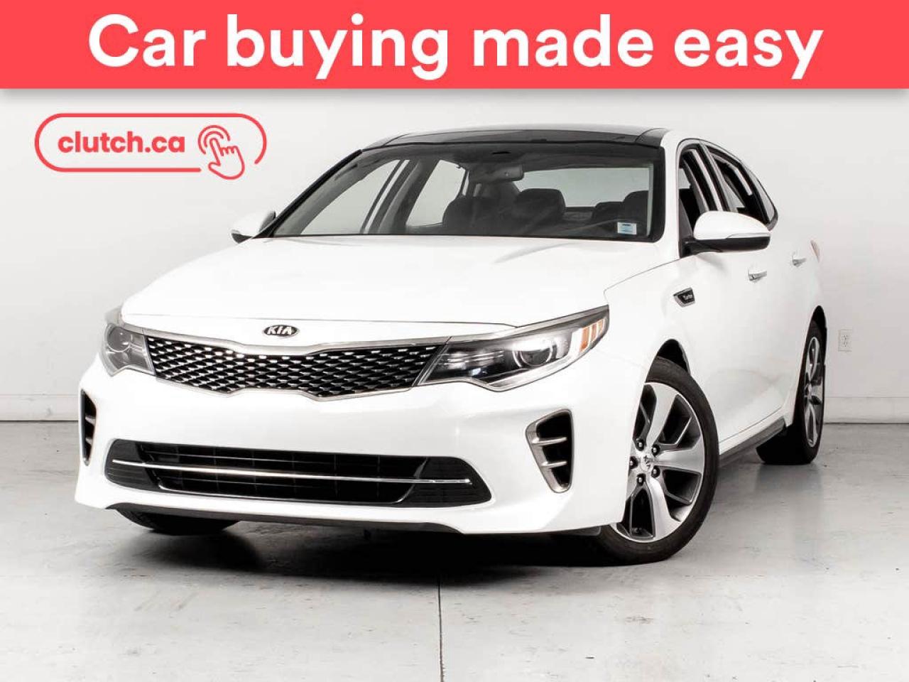 Used 2016 Kia Optima SX Turbo w/ Sunroof, Rearview Cam, Heated seats for sale in Bedford, NS