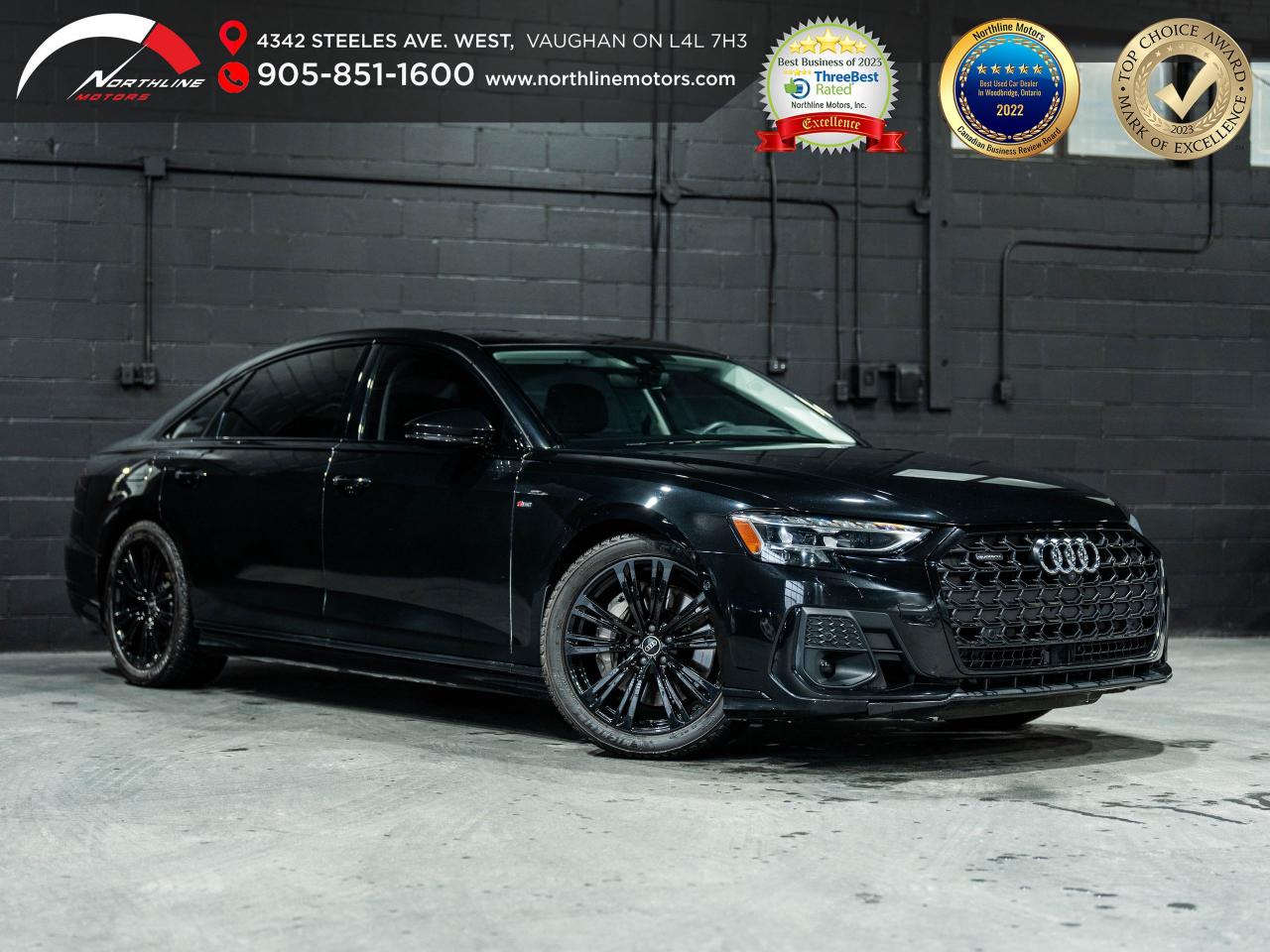 Used 2022 Audi A8 L/HUD/B&O/360 CAM/PANO/CARPLAY/CLEAN CARFAX for sale in Vaughan, ON