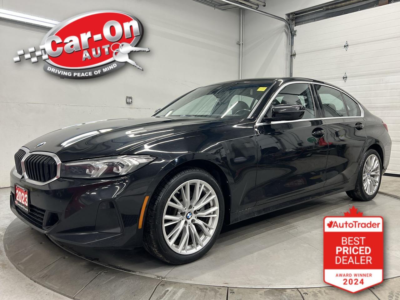 330I xDRIVE W/ PREMIUM ESSENTIAL GROUP W/ 255HP TURBO ENGINE!! Leather, massive sunroof, heated seats & steering, massive 14.9-inch touchscreen w/ navigation, blind spot monitor, rear cross-traffic alert, pre-collision system, lane departure alert, fatigue alert, backup camera w/ front & rear park sensors, 18-inch alloys, Android Auto/ Apple CarPlay, three-zone climate control, automatic headlights w/ auto highbeams, keyless entry w/ push start, full power group incl. power seats w/ driver memory, paddle shifters, leather-wrapped steering wheel, cruise control, Bluetooth and Sirius XM!!*This car was used as a previous daily rental*