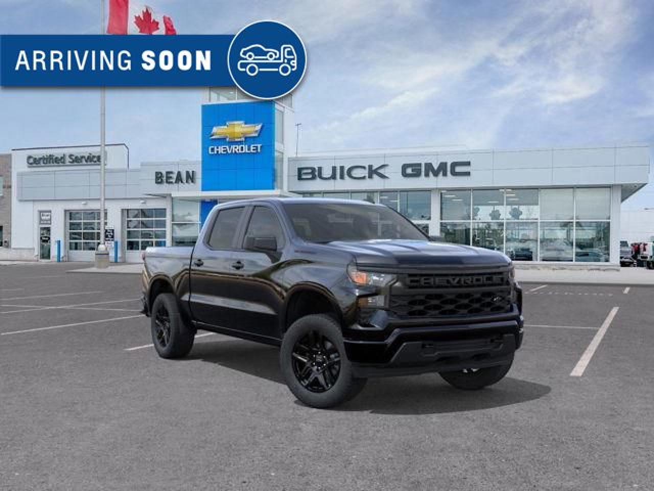 New 2025 Chevrolet Silverado 1500 Custom 2.7L 4 CYL WITH REMOTE START/ENTRY, CRUISE CONTROL, HD REAR VISION CAMERA, WIRELESS APPLE CARPLAY AND ANDROID AUTO for sale in Carleton Place, ON