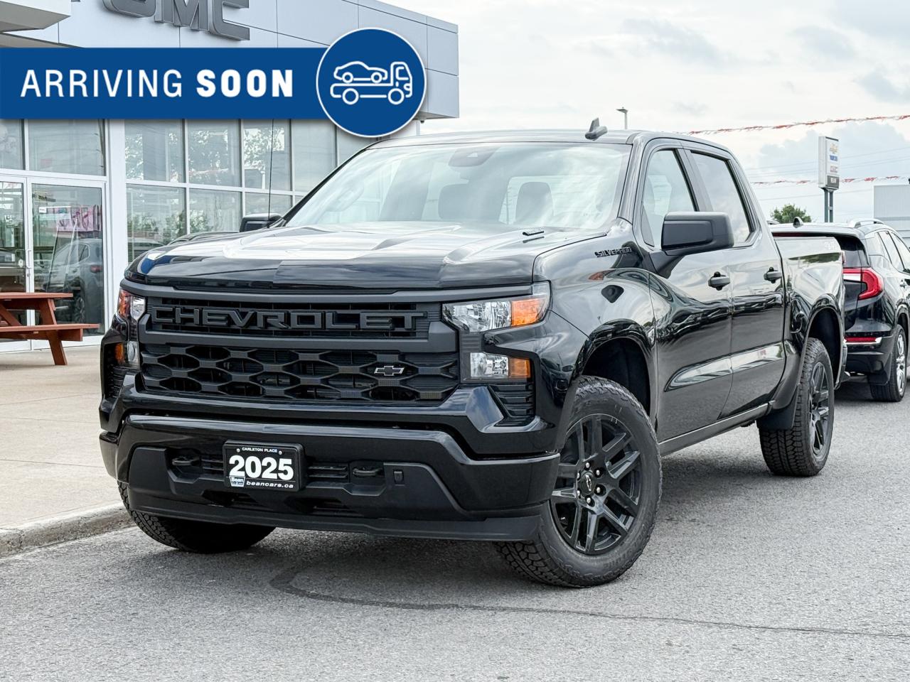 New 2025 Chevrolet Silverado 1500 Custom 2.7L 4 CYL WITH REMOTE START/ENTRY, CRUISE CONTROL, HD REAR VISION CAMERA, WIRELESS APPLE CARPLAY AND ANDROID AUTO for sale in Carleton Place, ON