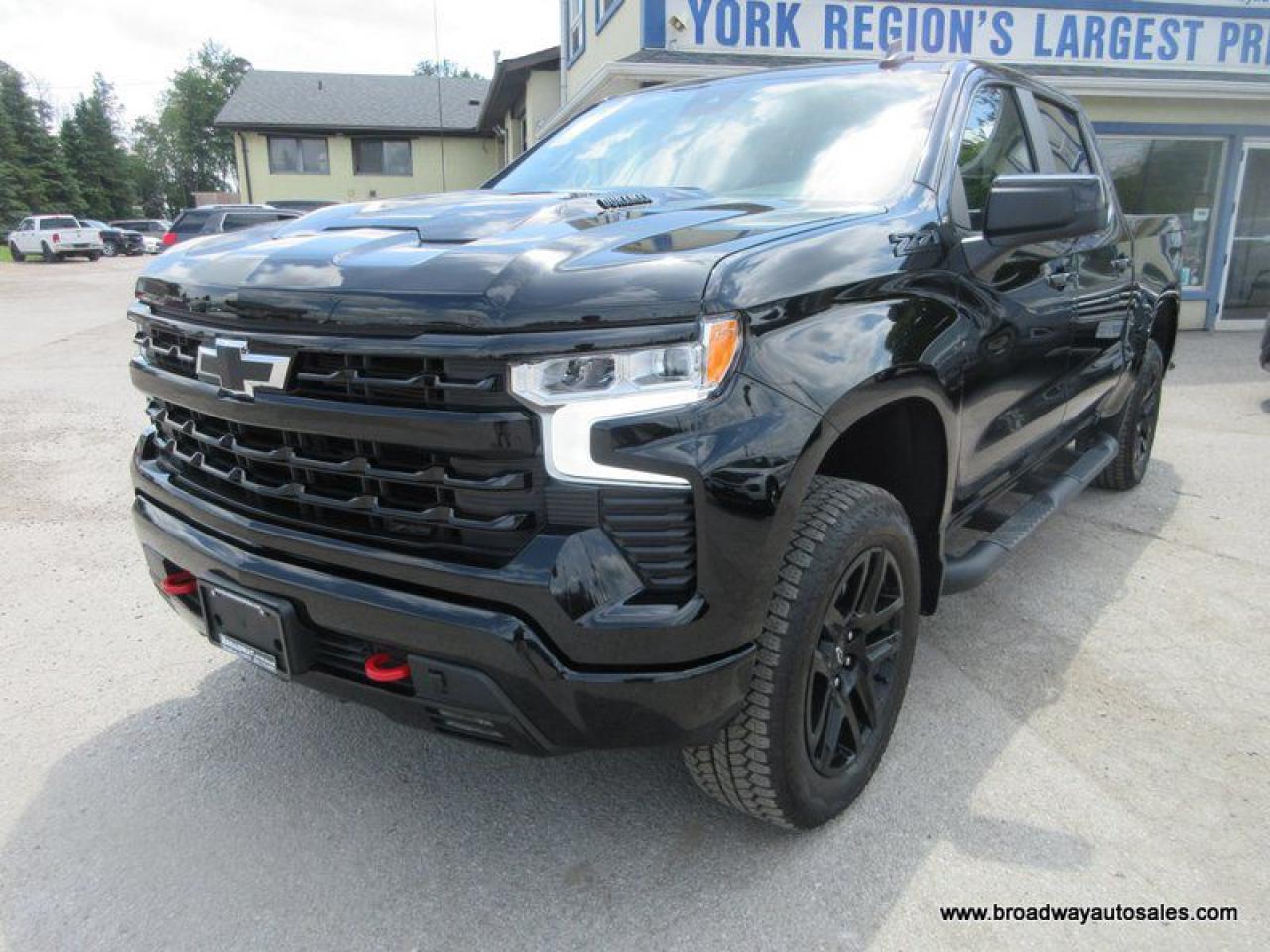 Used 2024 Chevrolet Silverado 1500 LIKE NEW TRAIL-BOSS-LT-Z71-MODEL 5 PASSENGER 3.0L - DURAMAX.. 4X4.. CREW-CAB.. SHORTY.. HEATED SEATS & WHEEL.. BACK-UP CAMERA.. BLUETOOTH SYSTEM.. for sale in Bradford, ON