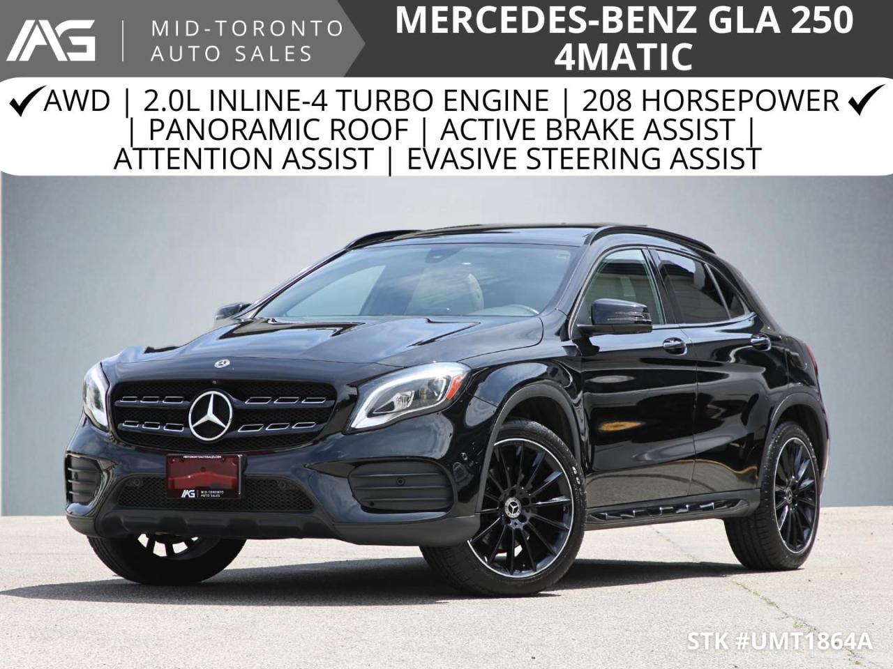 Used 2019 Mercedes-Benz GLA 250 GLA250 4MATIC | Premium Pkg | Panoramic Roof for sale in North York, ON