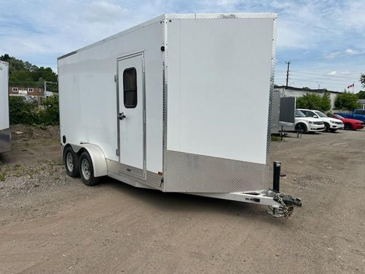 Used 2023 Canadian Trailer Company 7x14 V Nose Cargo Trailer Aluminum Tandem Axle for sale in Guelph, ON
