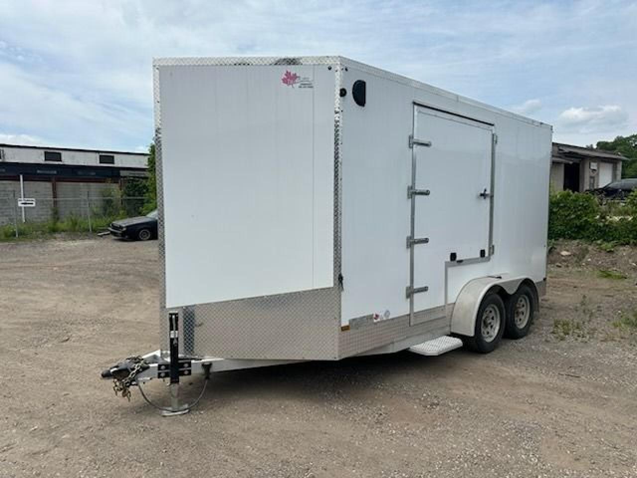 2023 Canadian Trailer Company 7x14 V Nose Cargo Trailer Aluminum Tandem Axle Photo8