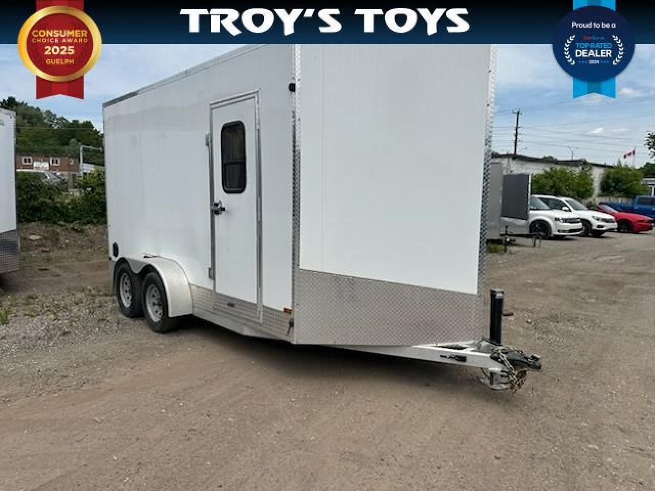 Used 2023 Canadian Trailer Company 7x14 V Nose Cargo Trailer Aluminum Tandem Axle for sale in Kitchener, ON