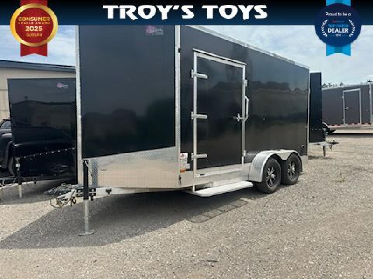 Used 2023 Canadian Trailer Company 7x14 V Nose Cargo Trailer Aluminum Tandem Axle for sale in Kitchener, ON