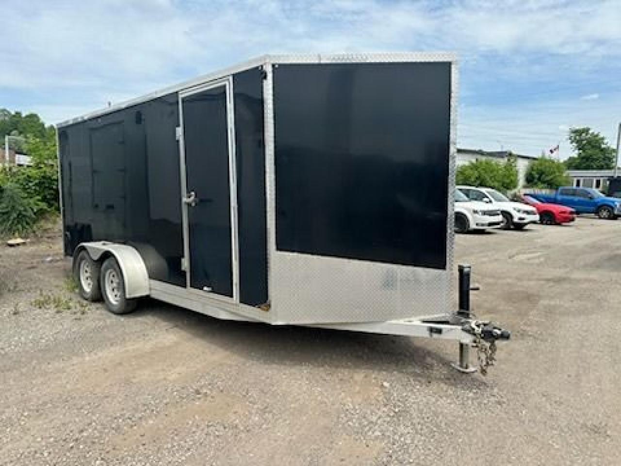 Used 2022 Canadian Trailer Company 7x16 V-Nose Cargo Trailer Aluminum Tandem Axle for sale in Guelph, ON