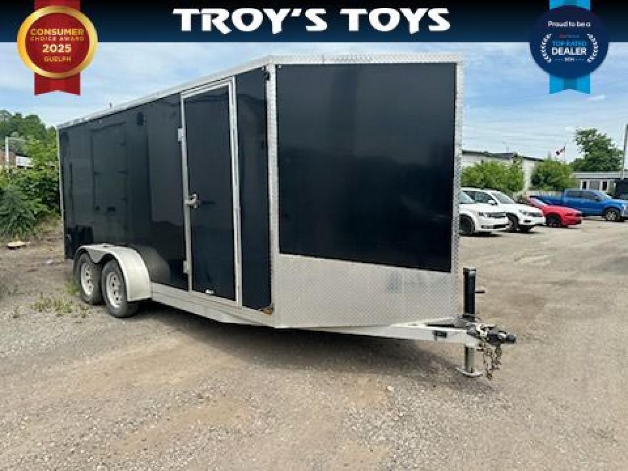 Used 2022 Canadian Trailer Company 7x16 V-Nose Cargo Trailer Aluminum Tandem Axle for sale in Kitchener, ON