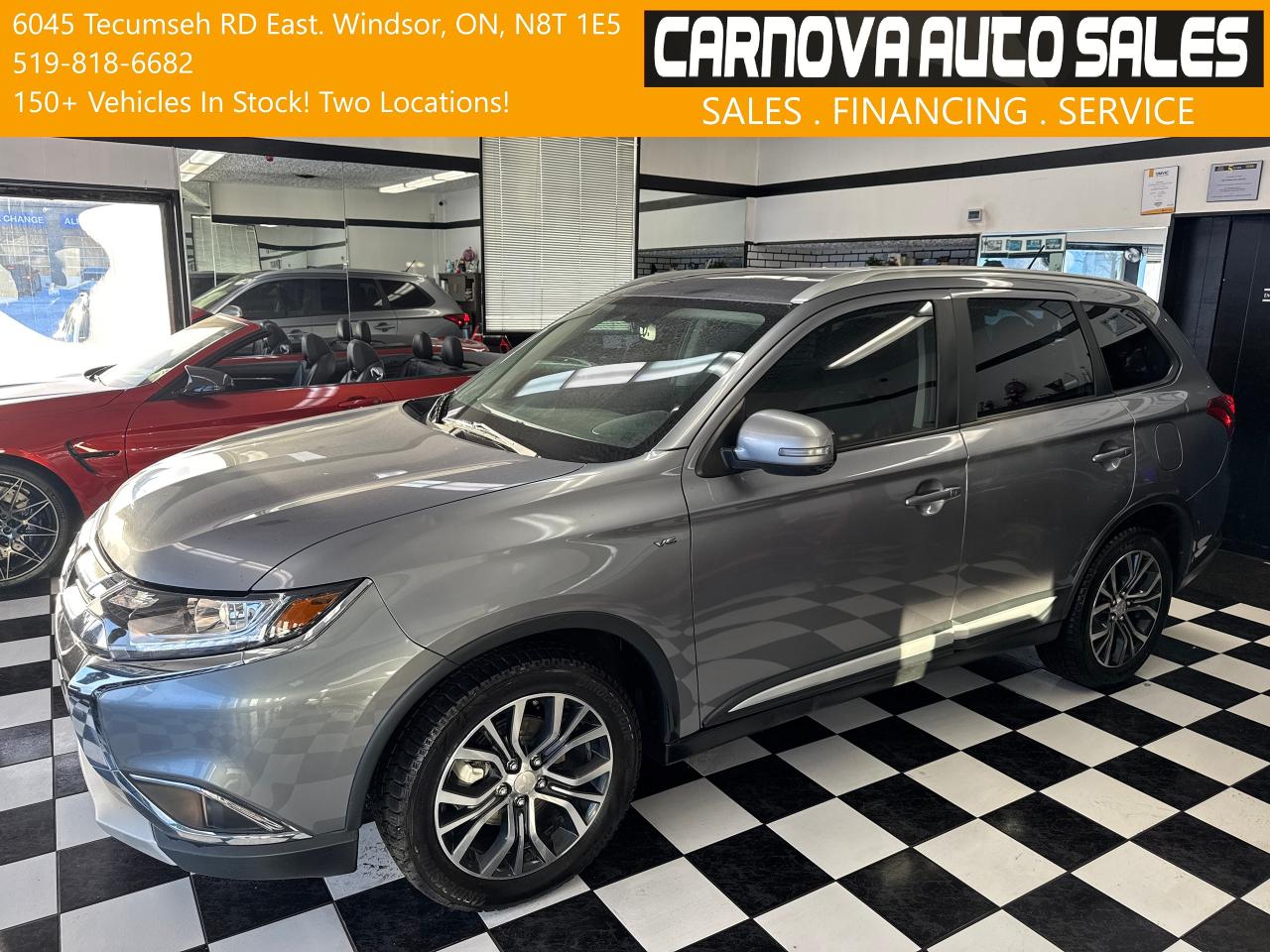 Used 2016 Mitsubishi Outlander EX AWD V6 7 Passenger+sunroof+New Brakes+Tires for sale in Windsor, ON