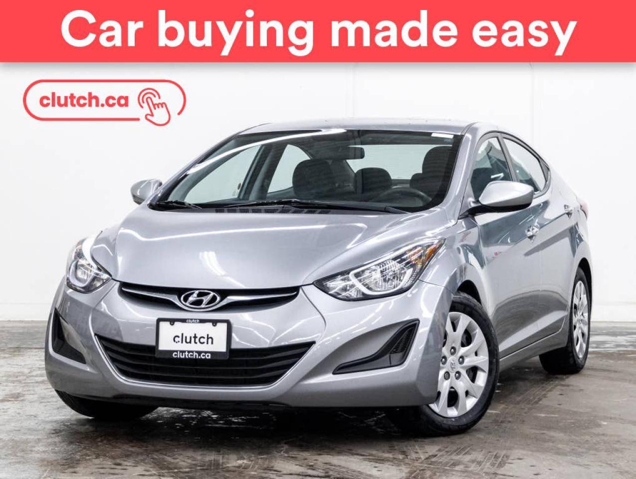 Used 2016 Hyundai Elantra GL w/ Front Heated Seats, Cruise Control, 12V Outlet for sale in Toronto, ON