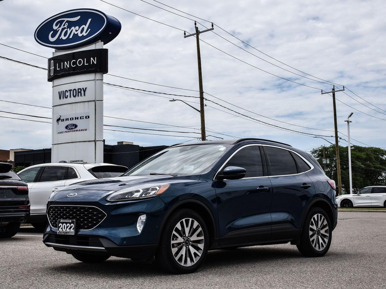 Used 2020 Ford Escape Titanium Hybrid Panoramic Sunroof | Heated Leather Seats | for sale in Chatham, ON