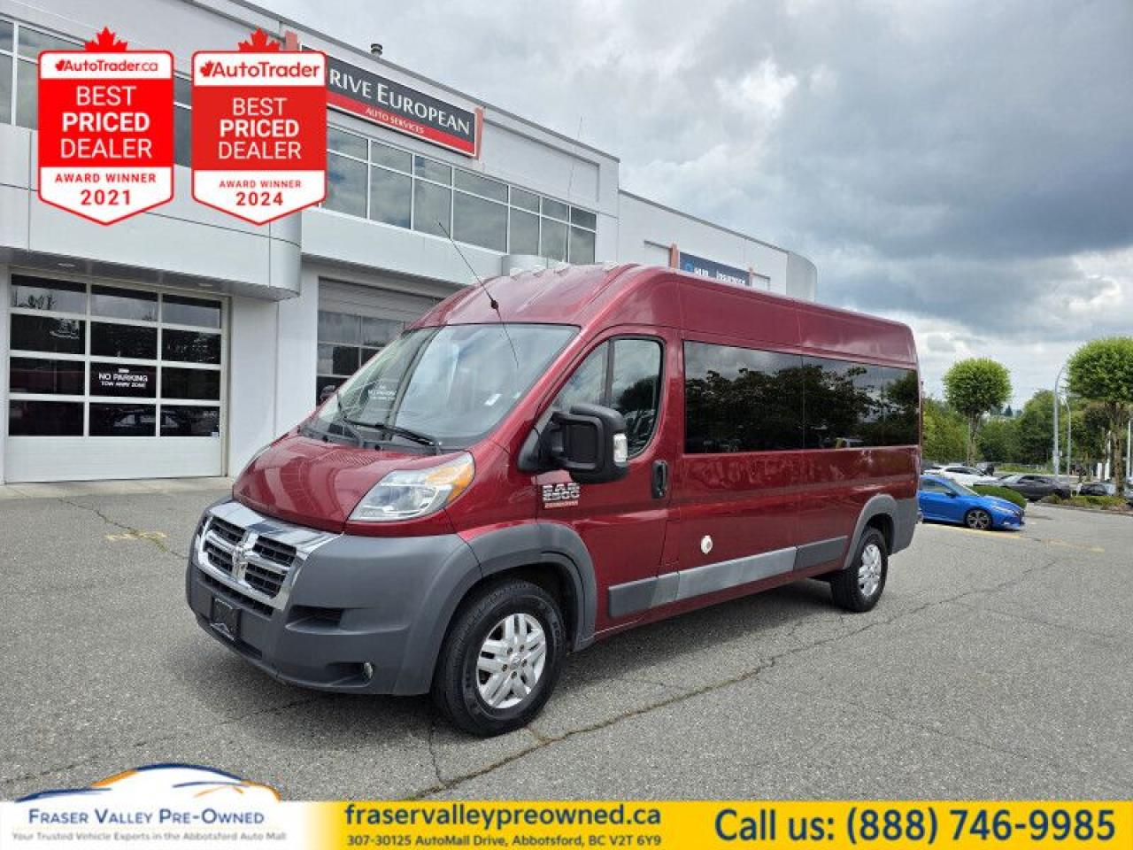Used 2016 RAM Cargo Van ProMaster 2500 High Roof 159 WB  Diesel, Wood Shop/Shelves for sale in Abbotsford, BC