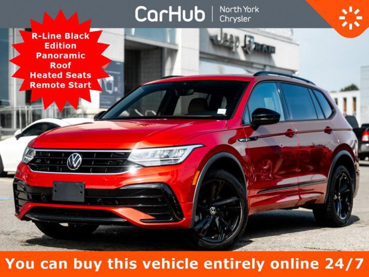 Used 2024 Volkswagen Tiguan Comfortline R-Line Black Edition Panoroof Heated Seats Remote Start for sale in Thornhill, ON