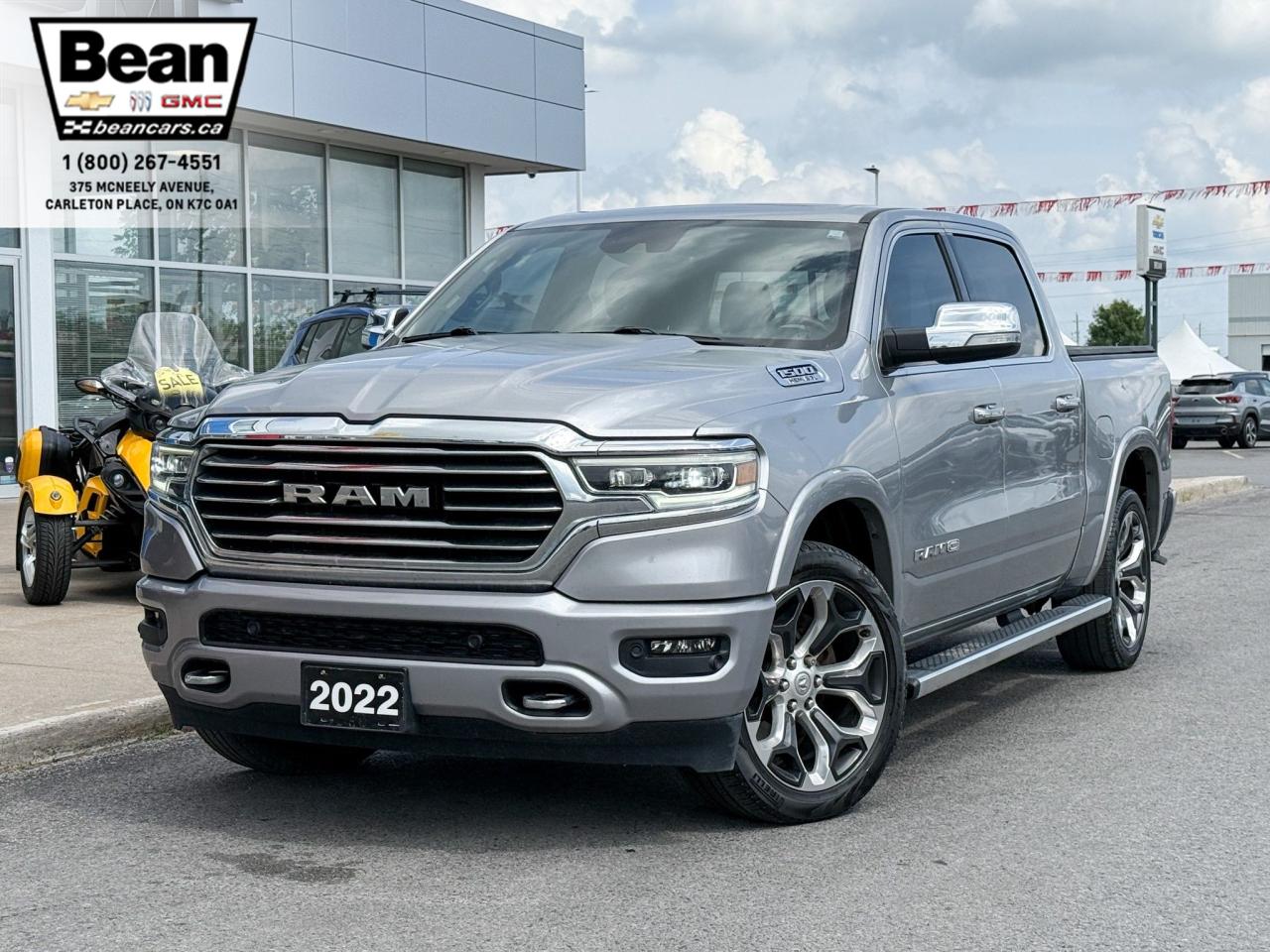 Used 2022 RAM 1500 Limited Longhorn 5.7L V8 HEMI LIMITED LONGHORN, HEATED AND VENTILATED LEATHER SEATS, HEATED STEERING WHEEL, MOONROOF, TRAILERING PACKAGE WITH TRAILER BRAKE CONTROLLER, 22