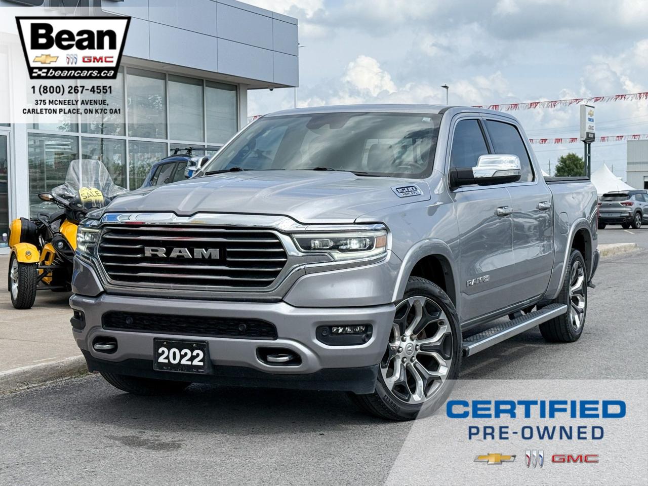 Used 2022 RAM 1500 Limited Longhorn 5.7L V8 HEMI LIMITED LONGHORN, HEATED AND VENTILATED LEATHER SEATS, HEATED STEERING WHEEL, MOONROOF, TRAILERING PACKAGE WITH TRAILER BRAKE CONTROLLER, 22