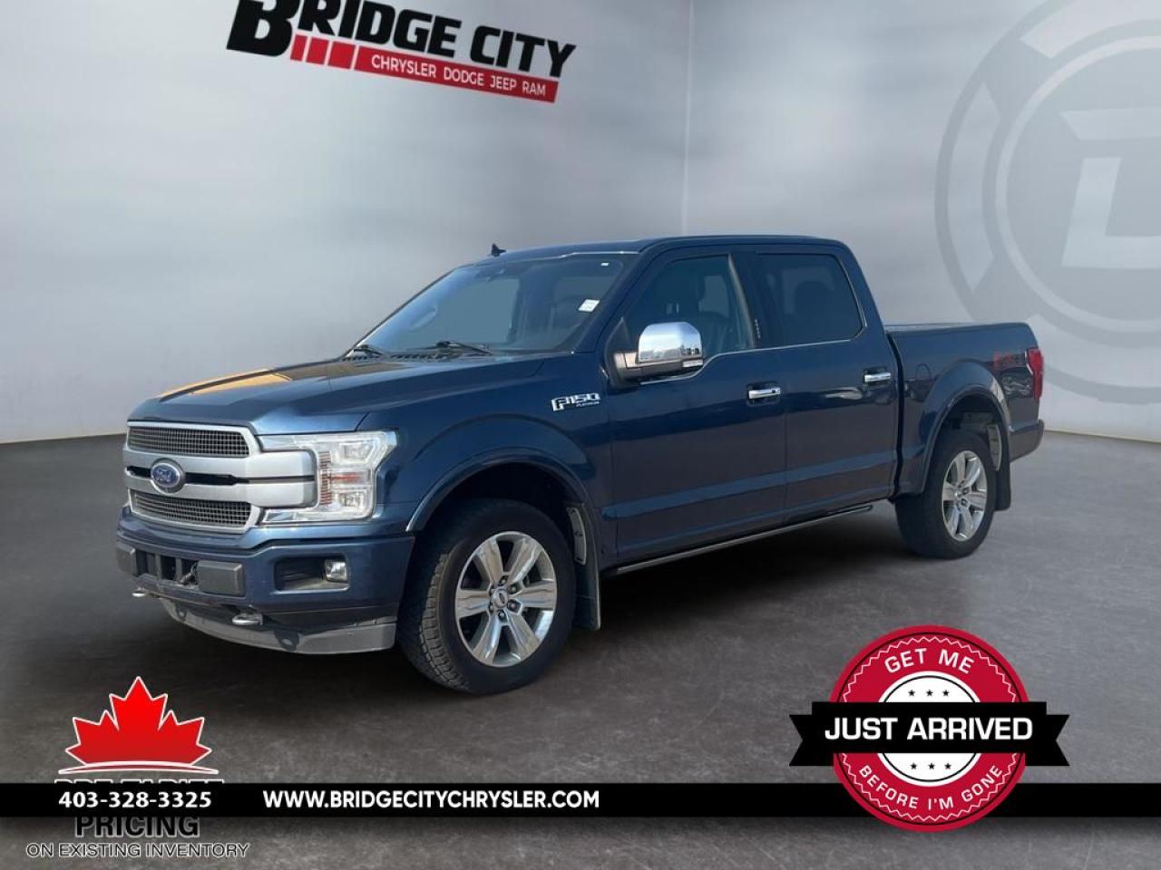 Used 2019 Ford F-150 3.5L Eco boost - Panoramic Sunroof - Tonneau Cover - Leather - Platinum Pkg - 360 Co-Pilot Camera for sale in Lethbridge, AB