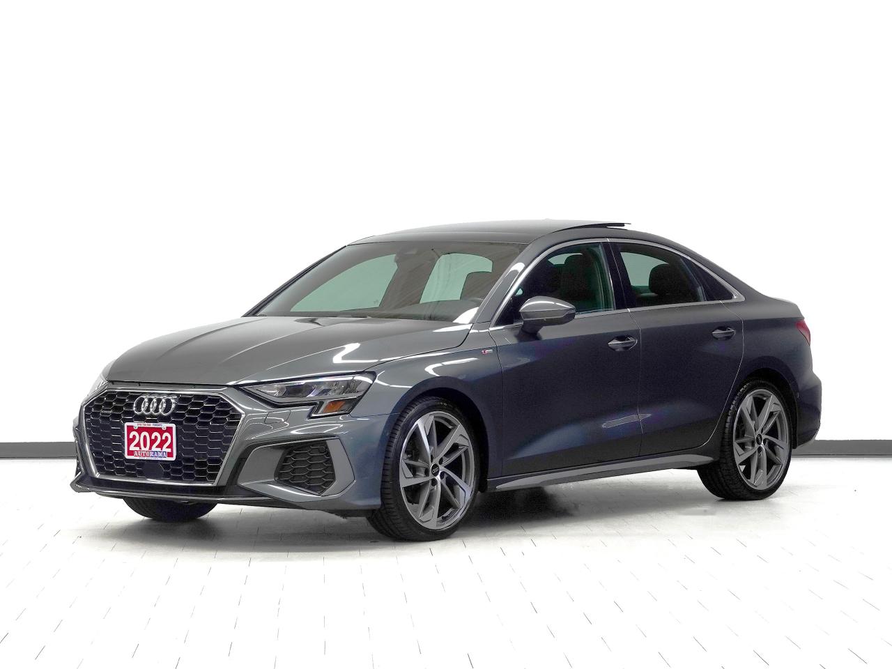 2022 Audi A3 PROGRESIV | S-Line | AWD | Nav | Leather | Sunroof