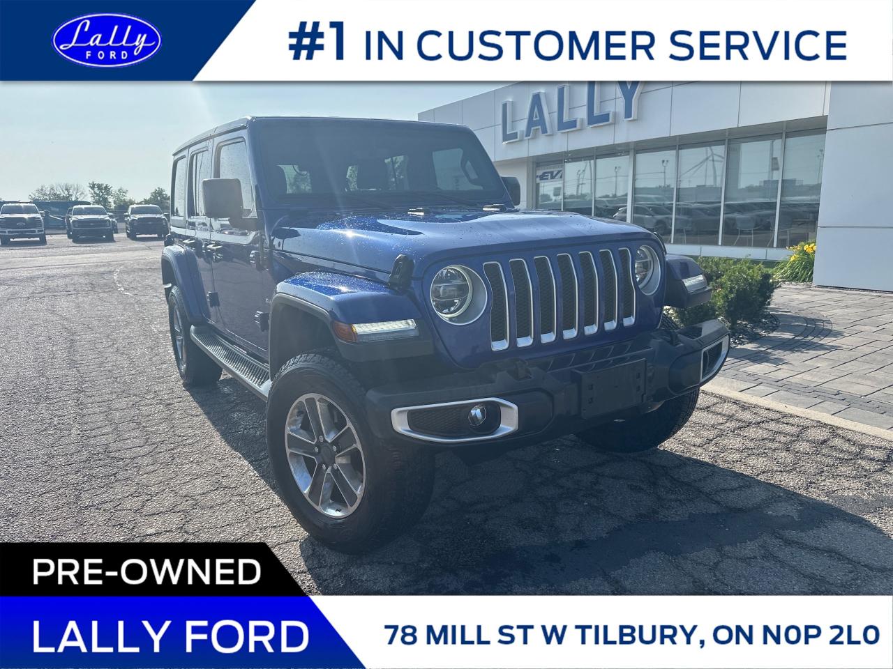 Used 2019 Jeep Wrangler Unlimited Sahara for sale in Tilbury, ON