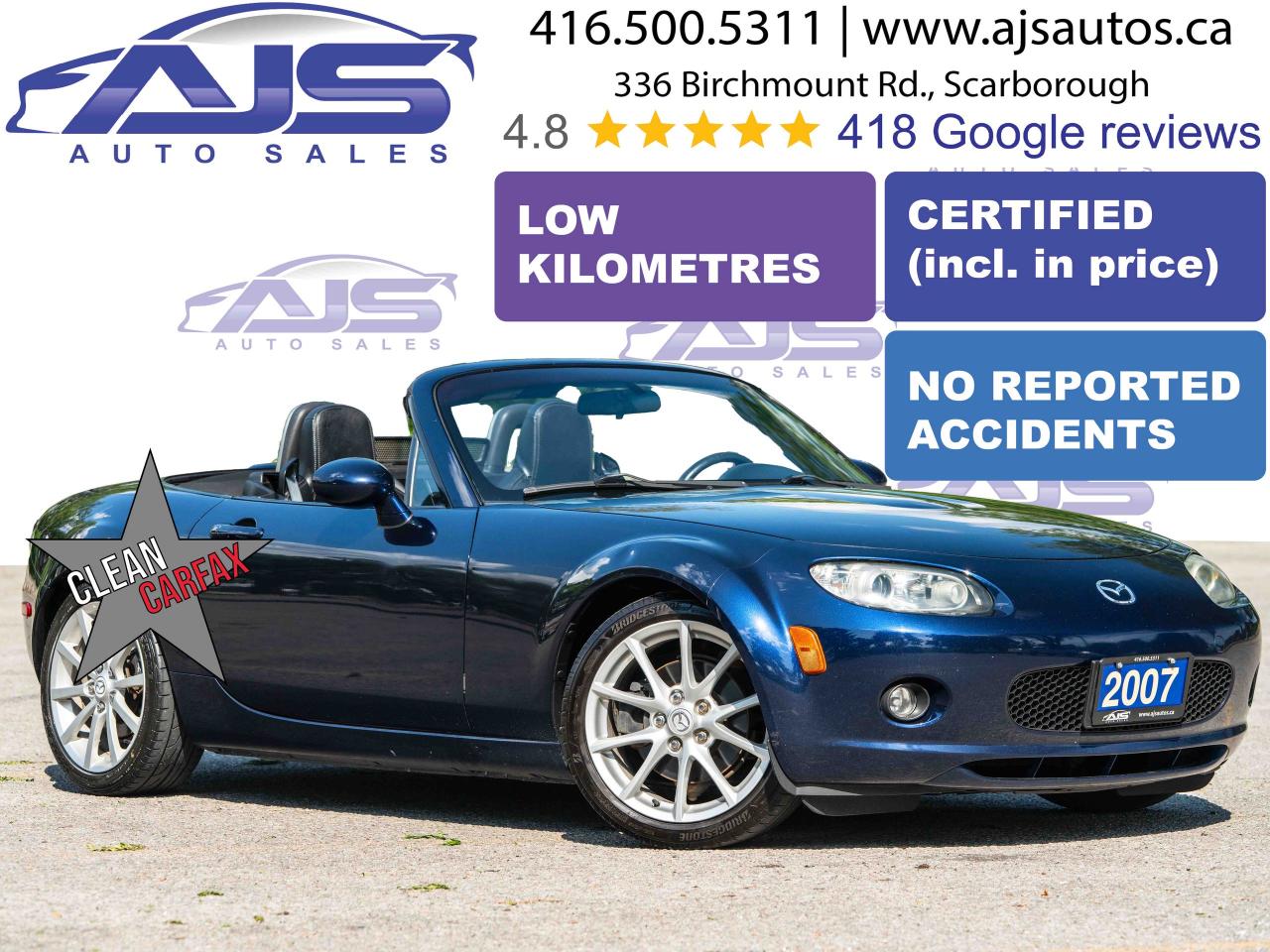 Used 2007 Mazda Miata MX-5 GT Convertible for sale in Toronto, ON