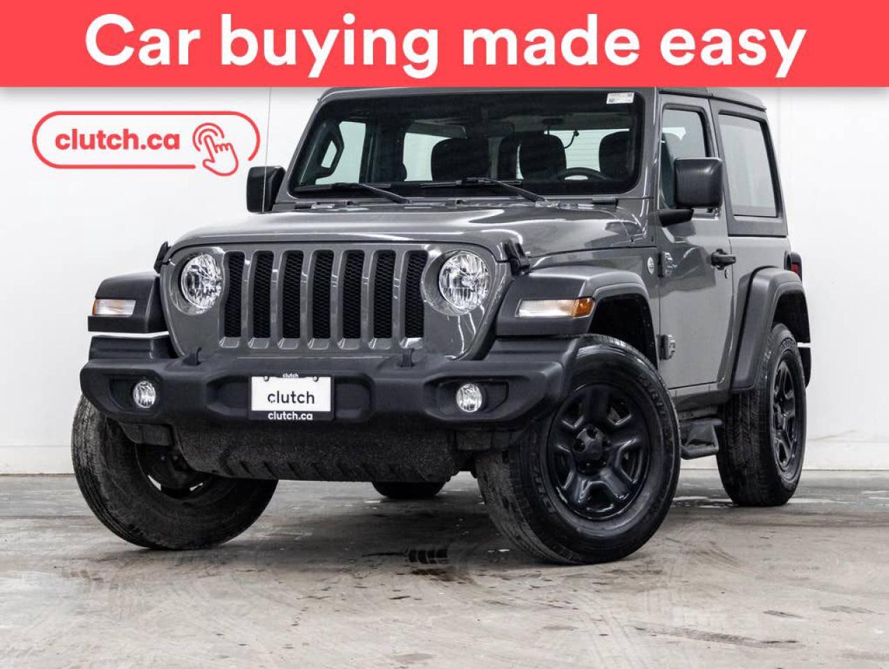Used 2019 Jeep Wrangler Sport 4x4 w/ Rearview Cam, Climate Control, 12V Outlet for sale in Toronto, ON