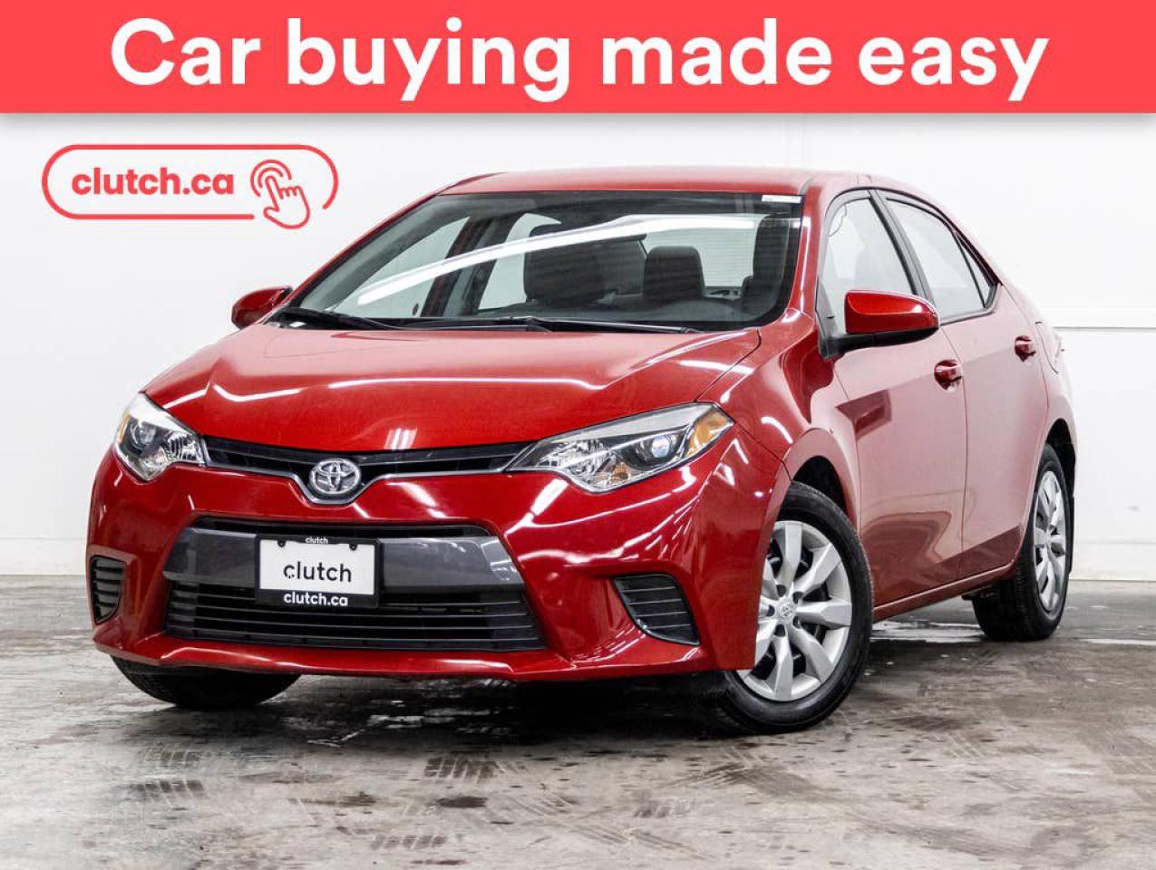 Used 2015 Toyota Corolla LE w/ Front Heated Seats, Rearview Cam, Climate Control for sale in Toronto, ON