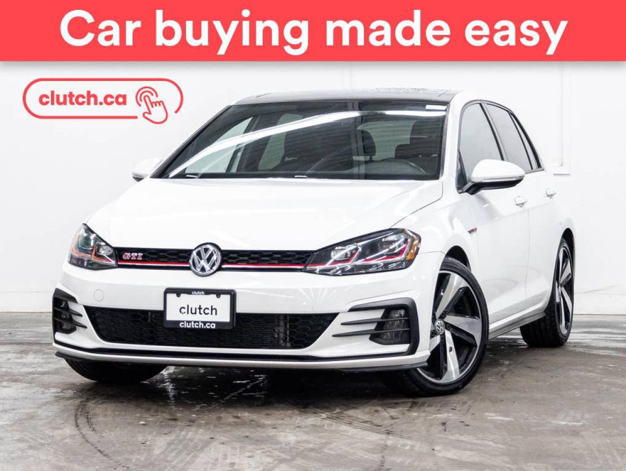 Used 2019 Volkswagen Golf GTI Autobahn w/Apple CarPlay & Android Auto, Heated Front Seats, Backup Cam for sale in Toronto, ON