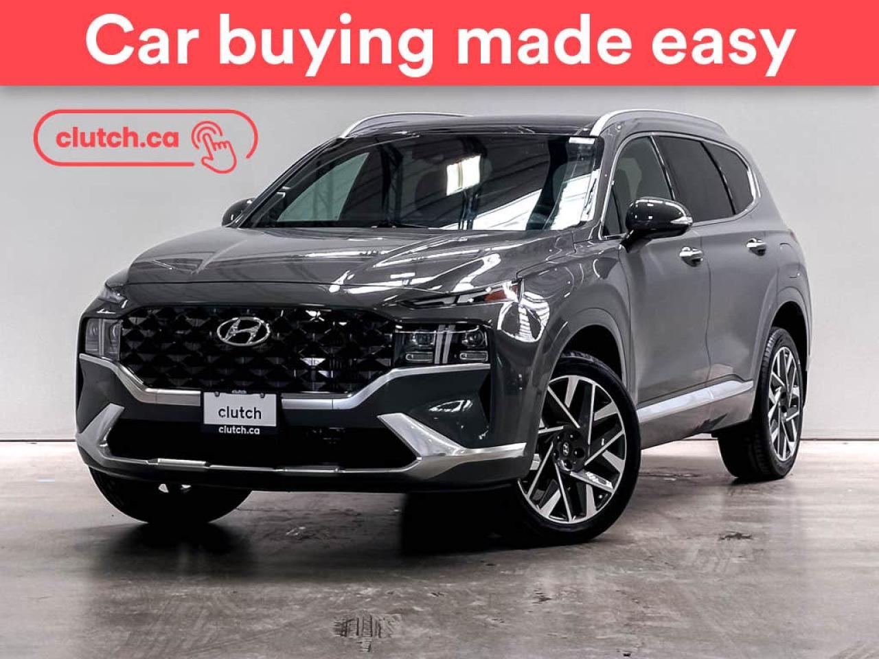 Used 2023 Hyundai Santa Fe Ultimate Calligraphy AWD w/ Apple CarPlay, Heated Front Seats, Rearview Cam for sale in Bedford, NS