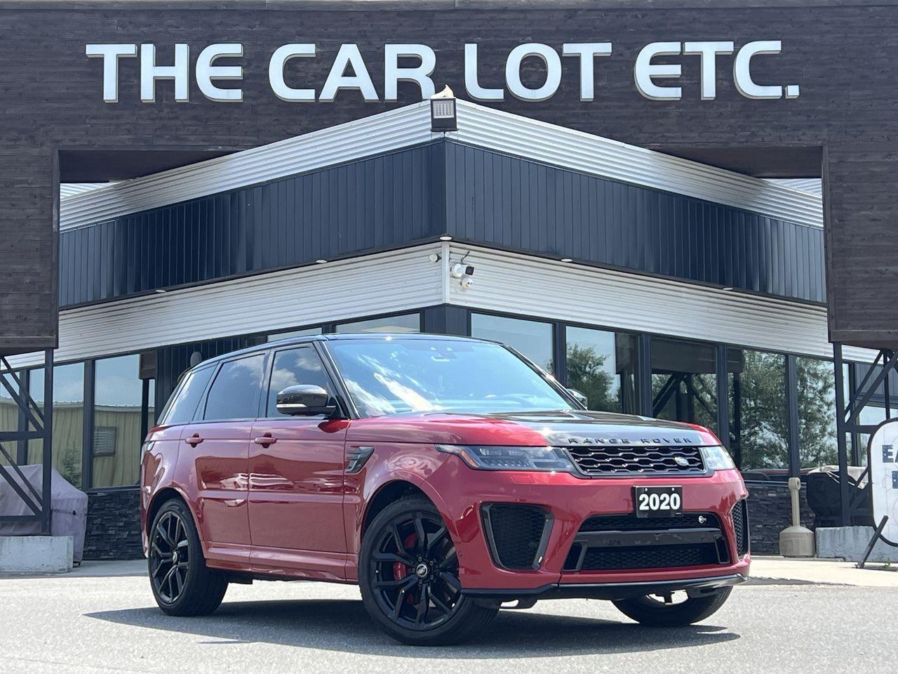 Used 2020 Land Rover Range Rover Sport SVR V8 SUPERCHARGED!! HEATED LEATHER SEATS, NAV, BACK UP CAM, MOONROOF!! for sale in Sudbury, ON