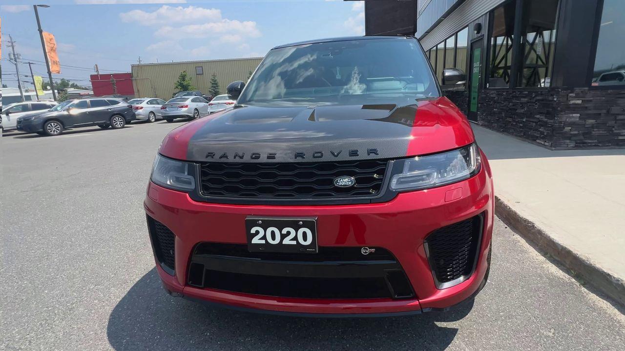 2020 Land Rover Range Rover Sport SVR ONE OF A KIND!!! V8 SUPERCHARGED!! HEATED LEATHER SEATS, NAV, BACK UP CAM, MOONROOF!! Photo2