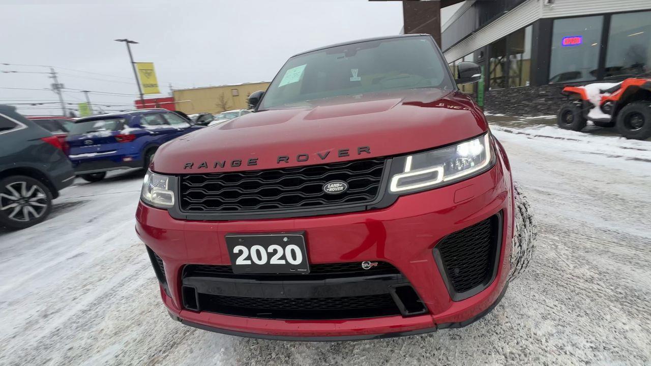 2020 Land Rover Range Rover Sport SVR AWD,  MOONROOF, HEATED LEATHER SEATS, POWER LIFTGATE, BACK UP CAM, NAV!! Photo2
