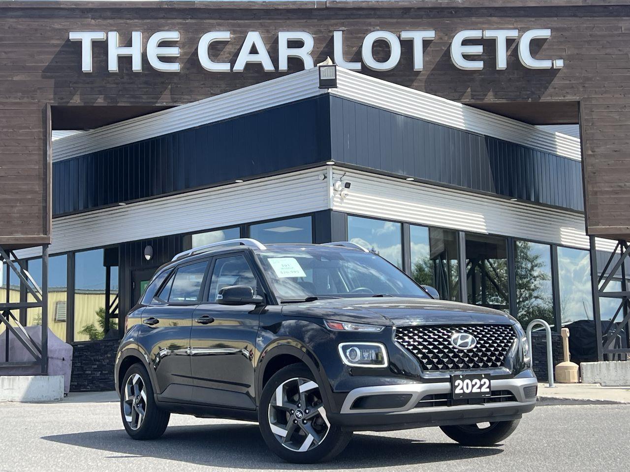 Used 2022 Hyundai Venue Ultimate w/Black Interior (IVT) REMOTE START, BACK UP CAM, SIRIUS XM, NAV, HEATED SEATS/STEERING WHEEL, SUNROOF! for sale in Sudbury, ON