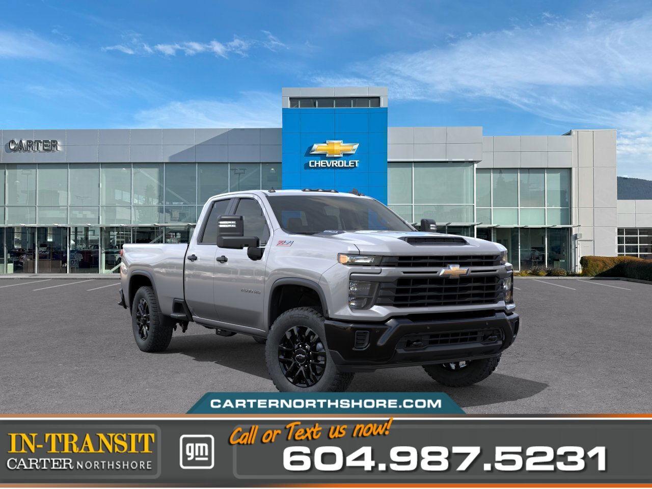New 2025 Chevrolet Silverado 2500 HD CUSTOM 4WD | Z71 Off-Road Pkg/HD Cam for sale in North Vancouver, BC
