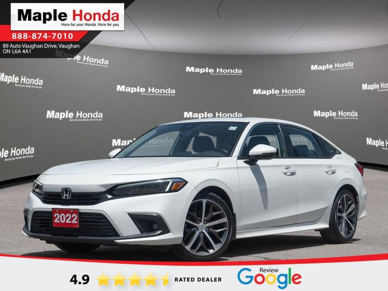 Recent Arrival!

Leather.
2022 Honda Civic Touring


Touring FWD CVT 1.5L I4 DOHC 16V


Why Buy from Maple Honda? REVIEWS: Why buy an used car from Maple Honda? Our reviews will answer the question for you. We have over 2,500 Google reviews and have an average score of 4.9 out of a possible 5. Who better to trust when buying an used car than the people who have already done so? DEPENDABLE DEALER: The Zanchin Group of companies has been providing new and used vehicles in Vaughan for over 40 years. Since 1973 our standards of excellent service and customer care has enabled us to grow to over 34 stores in the Great Toronto area and beyond. Still family owned and still providing exceptional customer care. WARRANTY / PROTECTION: Buying an used vehicle from Maple Honda is always a safe and sound investment. We know you want to be confident in your choice and we want you to be fully satisfied. Thats why ALL our used vehicles come with our limited warranty peace of mind package included in the price. No questions, no discussion - 30 days safety related items only. From the day you pick up your new car you can rest assured that we have you covered. TRADE-INS: We want your trade! Looking for the best price for your car? Our trade-in process is simple, quick and easy. You get the best price for your car with a transparent, market-leading value within a few minutes whether you are buying a new one from us or not. Our Used Sales Department is ALWAYS in need of fresh vehicles. Selling your car? Contact us for a value that will make you happy and get paid the same day. Https:/www.maplehonda.com.

Easy to buy, easy for servicing. You can find us in the Maple Auto Mall on Jane Street north of Rutherford. We are close both Canadas Wonderland and Vaughan Mills shopping centre. Easy to call in while you are shopping or visiting Wonderland, Maple Honda provides used Honda cars and trucks to buyers all over the GTA including, Toronto, Scarborough, Vaughan, Markham, and Richmond Hill. Our low used car prices attract buyers from as far away as Oshawa, Pickering, Ajax, Whitby and even the Mississauga and Oakville areas of Ontario. We have provided amazing customer service to Honda vehicle owners for over 40 years. As part of the Zanchin Auto group we offer dependable service and excellent customer care. We are here for you and your Honda.

Awards:
  * ALG Canada Residual Value Awards