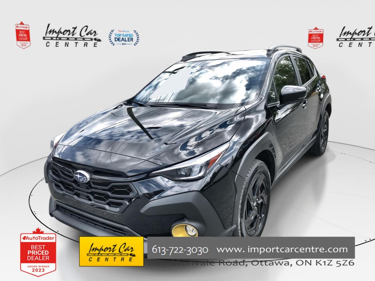 Used 2024 Subaru XV Crosstrek Onyx ONYX, EYESIGHT, HTD. SEATS & STEER., BK.CAM, for sale in Ottawa, ON