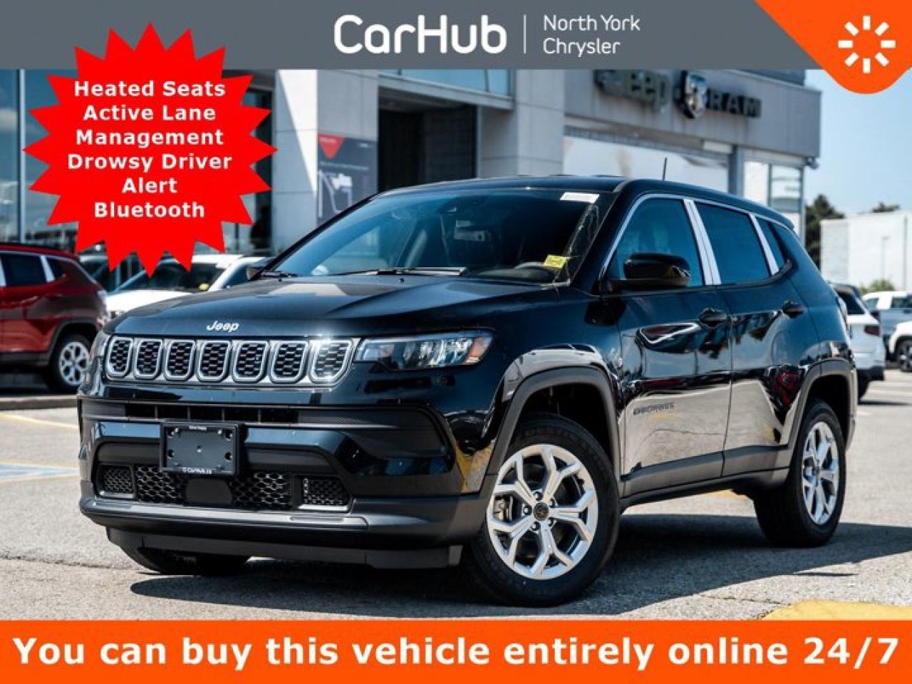 New 2025 Jeep Compass Sport 4x4 Heated Seats Active Lane Management Drowsy Driver Alert for sale in Thornhill, ON