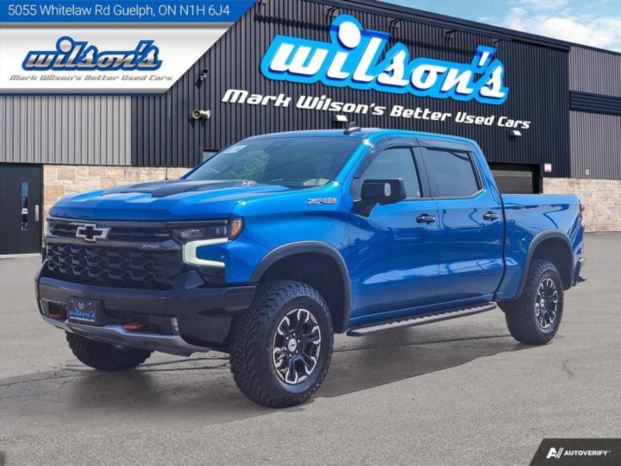 Used 2022 Chevrolet Silverado 1500 ZR2 Crew 4X4 | 3LT | Leather | Sunroof | Tech Pkg | Adaptive Cruise | New Tires | for sale in Guelph, ON