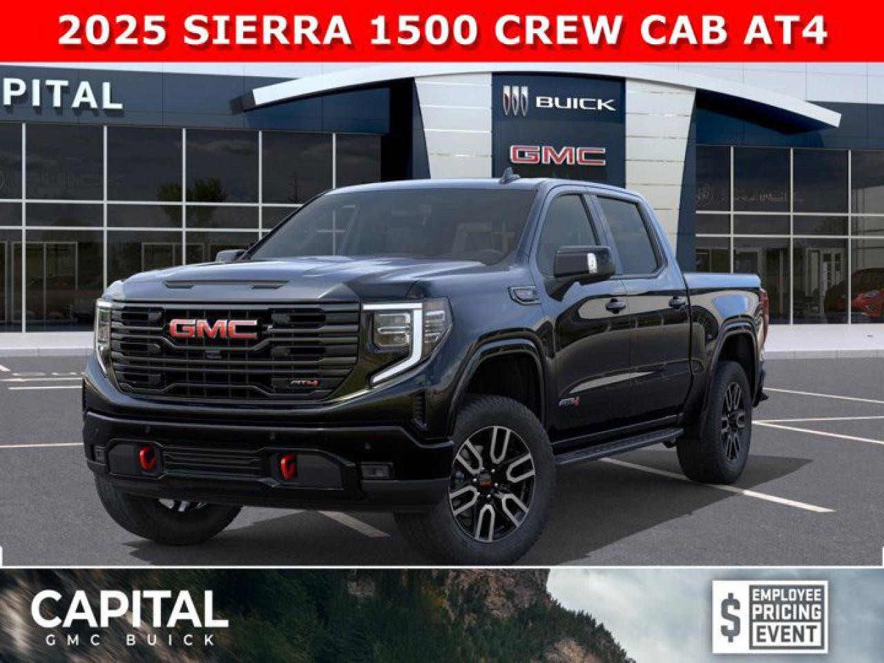 New 2025 GMC Sierra 1500 Crew Cab AT4 for sale in Edmonton, AB