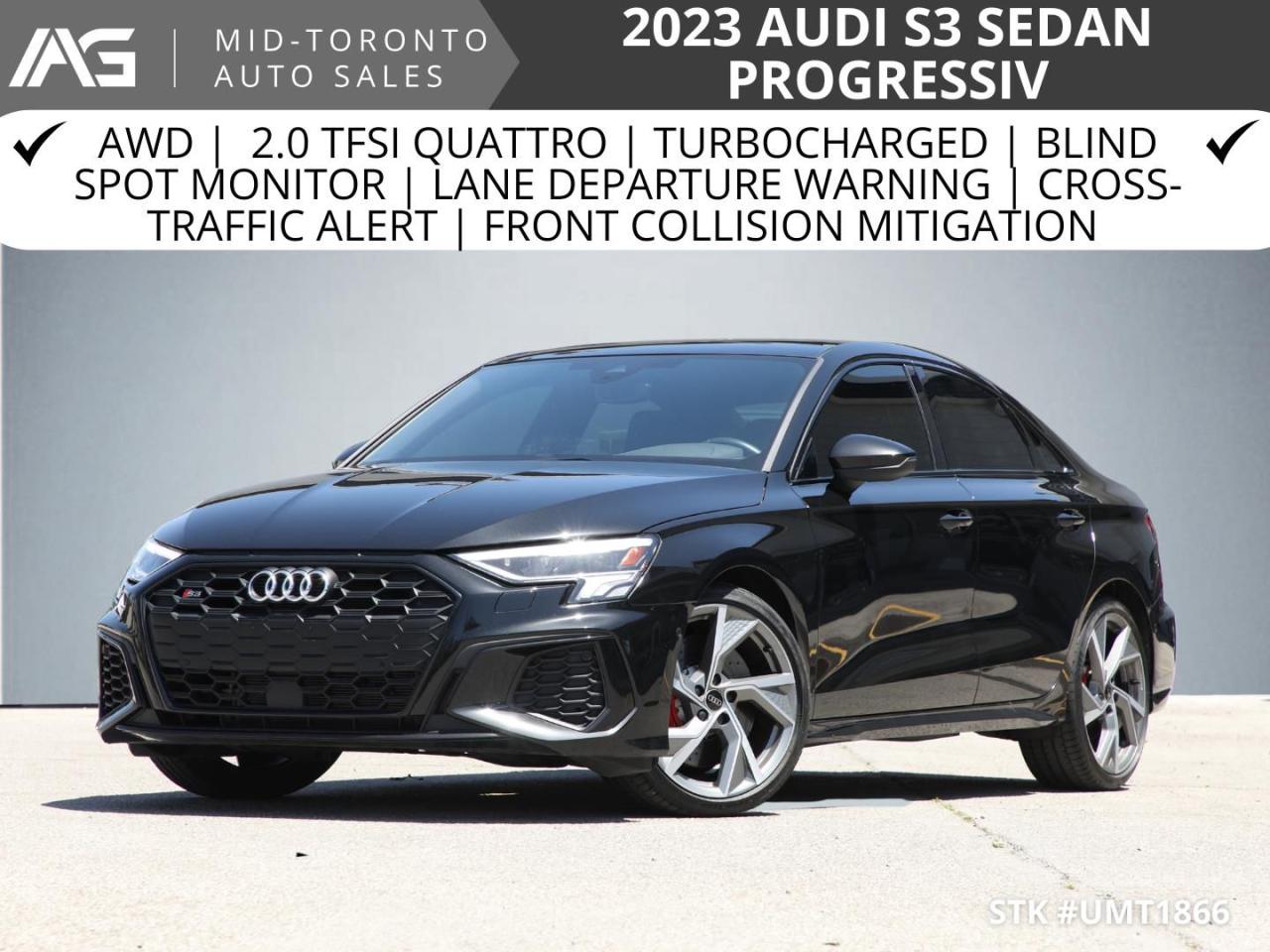Used 2023 Audi S3 Progressiv 2.0 TFSI quattro for sale in North York, ON