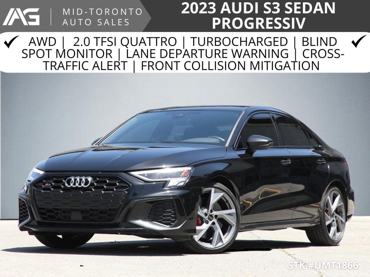 Used 2023 Audi S3 Progressiv 2.0 TFSI quattro for sale in North York, ON