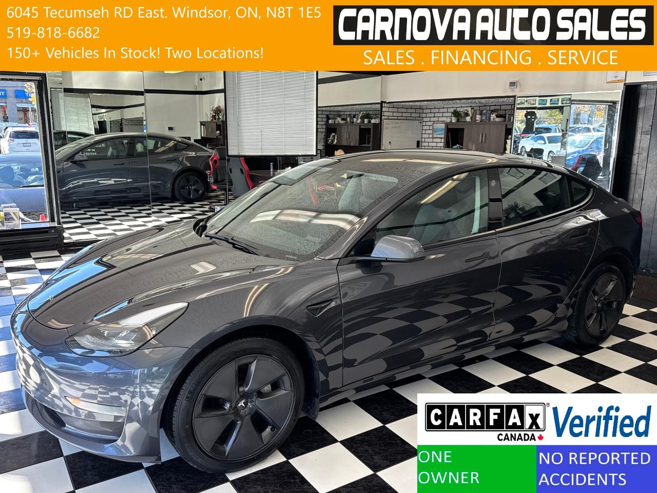 Used 2021 Tesla Model 3 Standard Range Plus+ONE OWNER+CLEAN CARFAX for sale in Windsor, ON