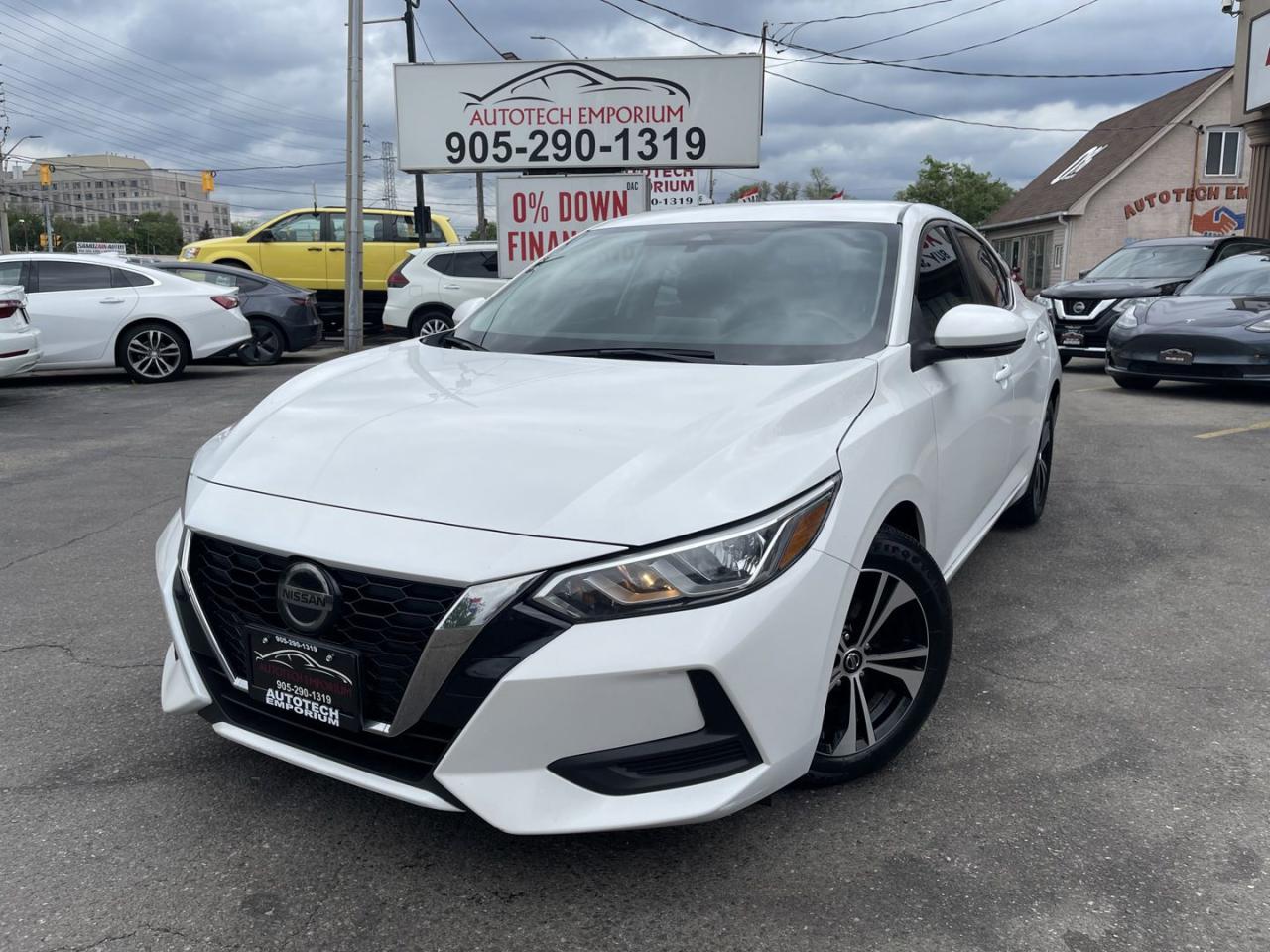 Used 2020 Nissan Sentra SV Pearl White Push Start / Dual Climate / Blind Spot for sale in Mississauga, ON