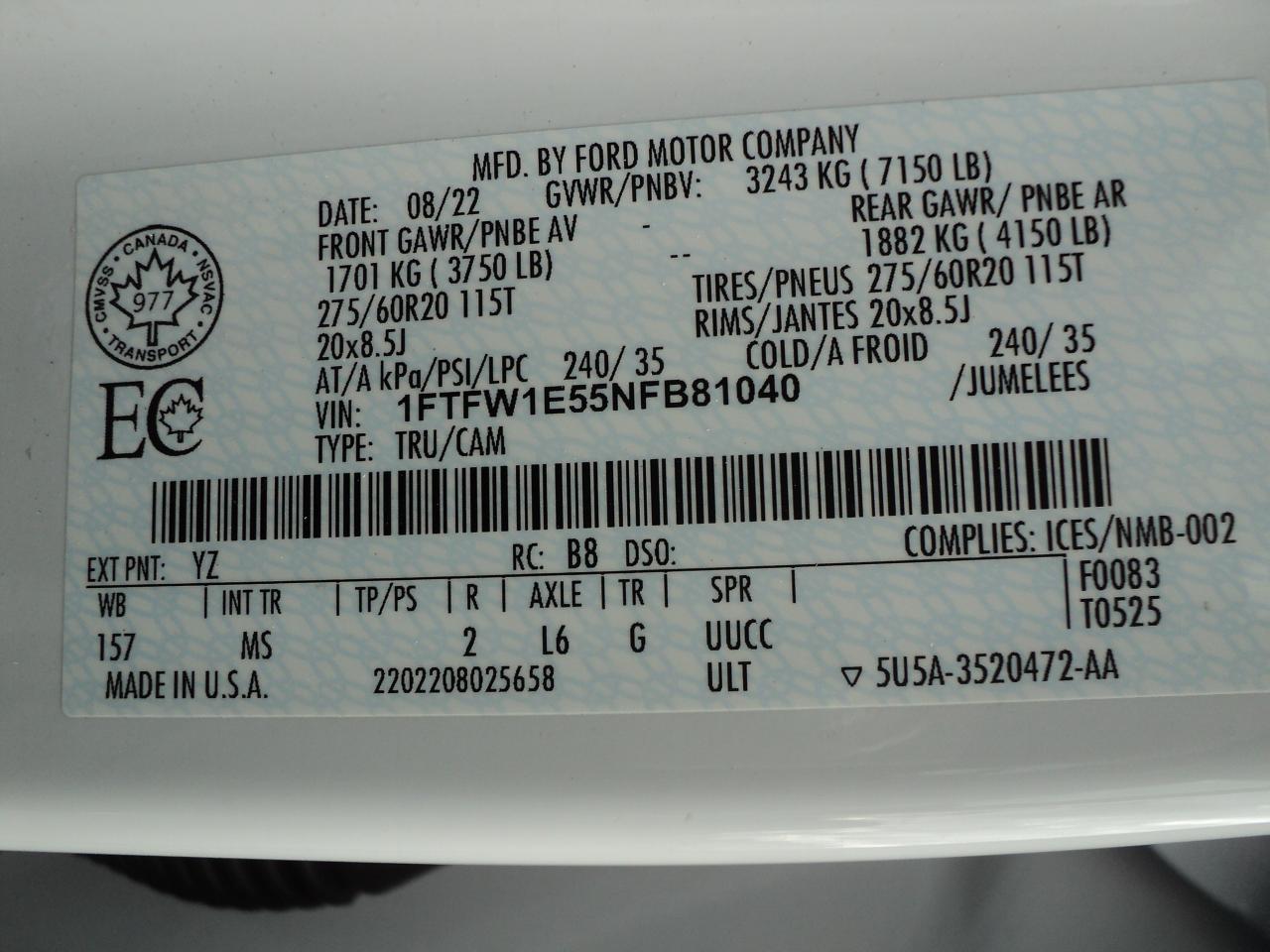 2022 Ford F-150 XLT SuperCrew XTR 4WD 5.0L8cyl 6.5' Box HeatedSeat - Photo #42